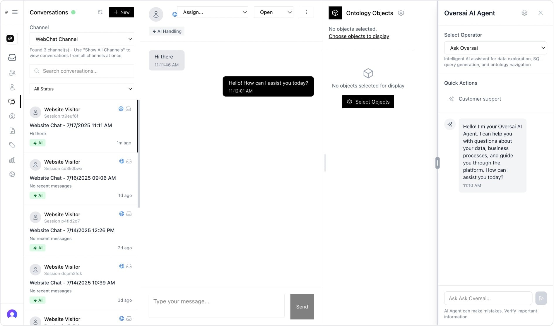 Omnichannel Platform Interface